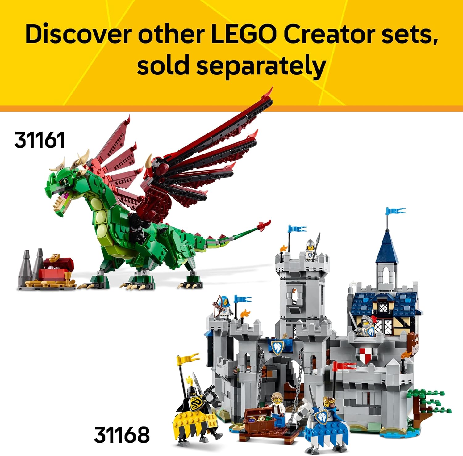 LEGO Creator 3in1 Beautiful Horse Toy - Animal Figure Transforms into a Bear or a Deer Model - Creative Gift for 9+ Year Old Girls & Boys - 31166