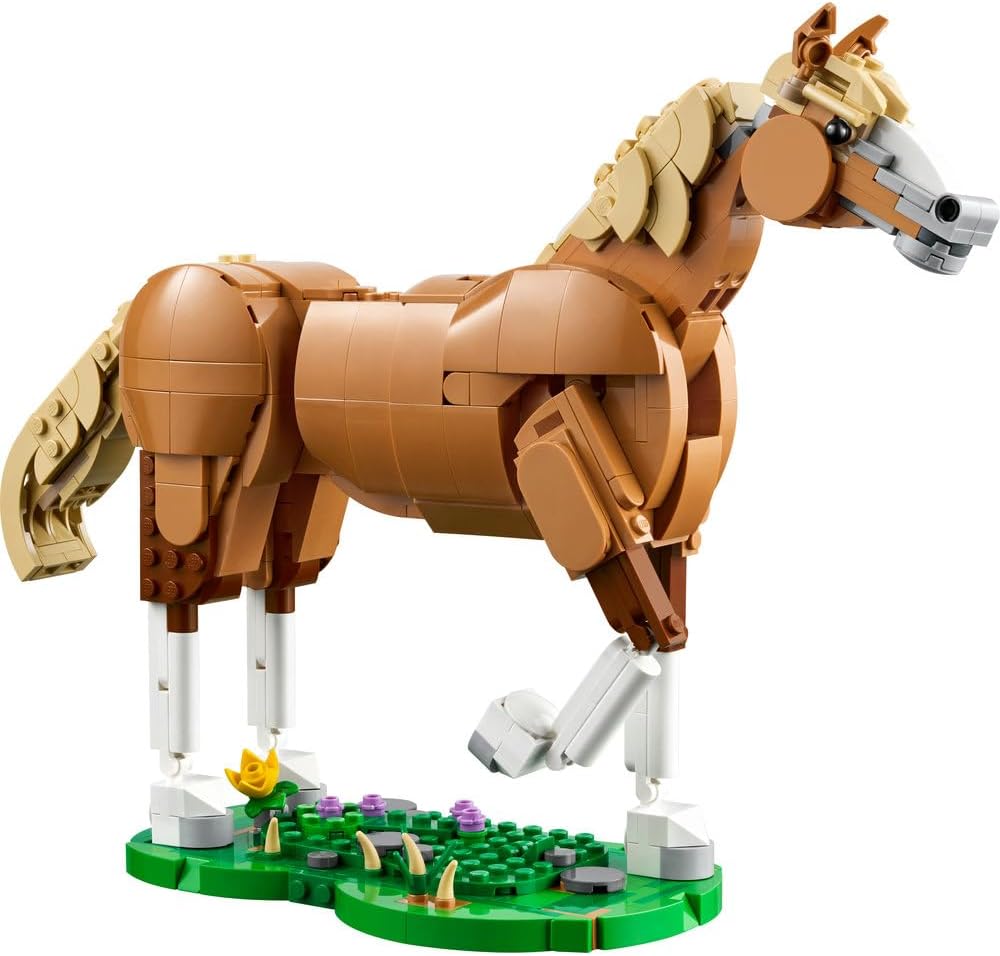 LEGO Creator 3in1 Beautiful Horse Toy - Animal Figure Transforms into a Bear or a Deer Model - Creative Gift for 9+ Year Old Girls & Boys - 31166