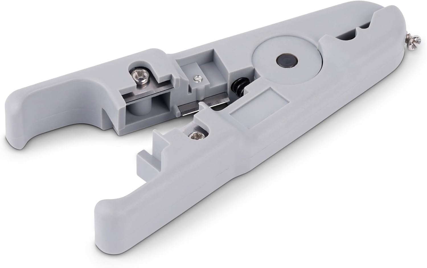 StarTech.com Network Cable Stripper and Cutter, Professional Wire Stripper for UTP/FTP/STP/Coax Cables, Rotary Wire Stripping and Cutting Tool