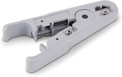 StarTech.com Network Cable Stripper and Cutter, Professional Wire Stripper for UTP/FTP/STP/Coax Cables, Rotary Wire Stripping and Cutting Tool