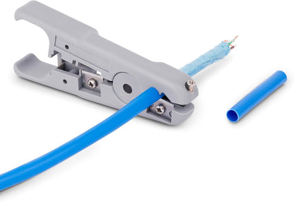 StarTech.com Network Cable Stripper and Cutter, Professional Wire Stripper for UTP/FTP/STP/Coax Cables, Rotary Wire Stripping and Cutting Tool