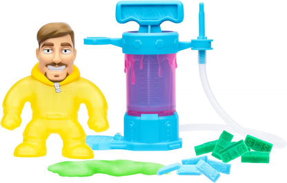 MRBEAST LAB Make Your Own Stretchy, Goo Filled MrBeast With The Creation Station, With 3 Unique Goo Fillings, Mix, Fill & Create Your Own Stretchy MrBeast Action Figure Again And Again