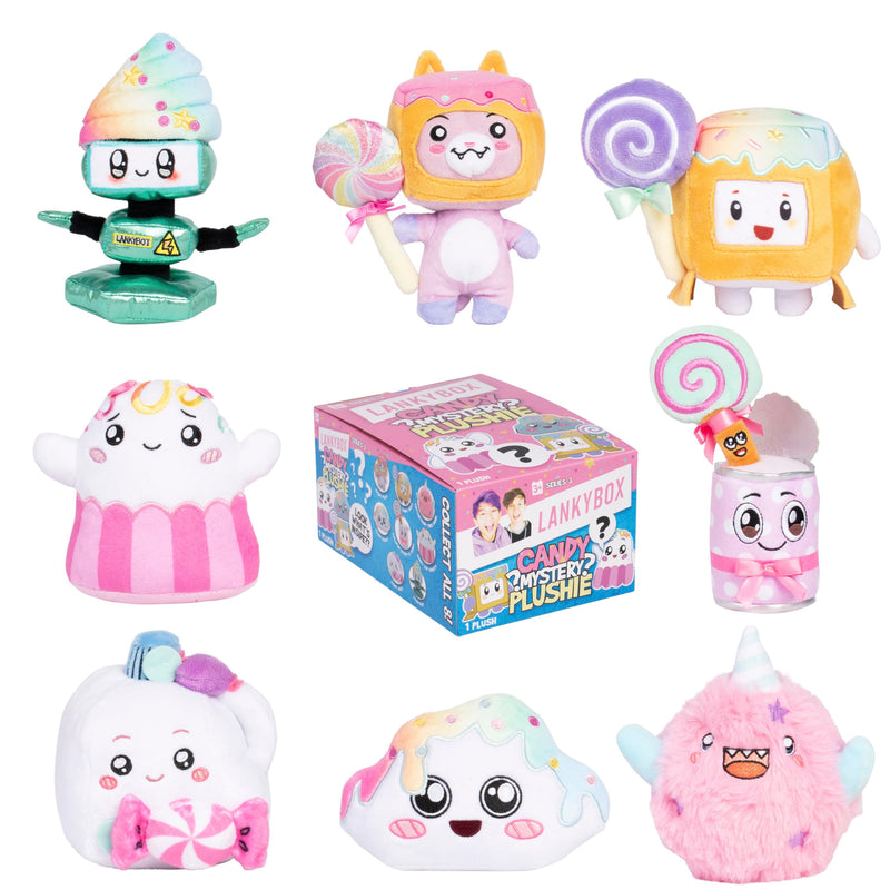LankyBox Mystery Plush, Candy Collection, Collectible Blind Box Mini Plush, Officially Licensed Merch, One Supplied Styles May Vary