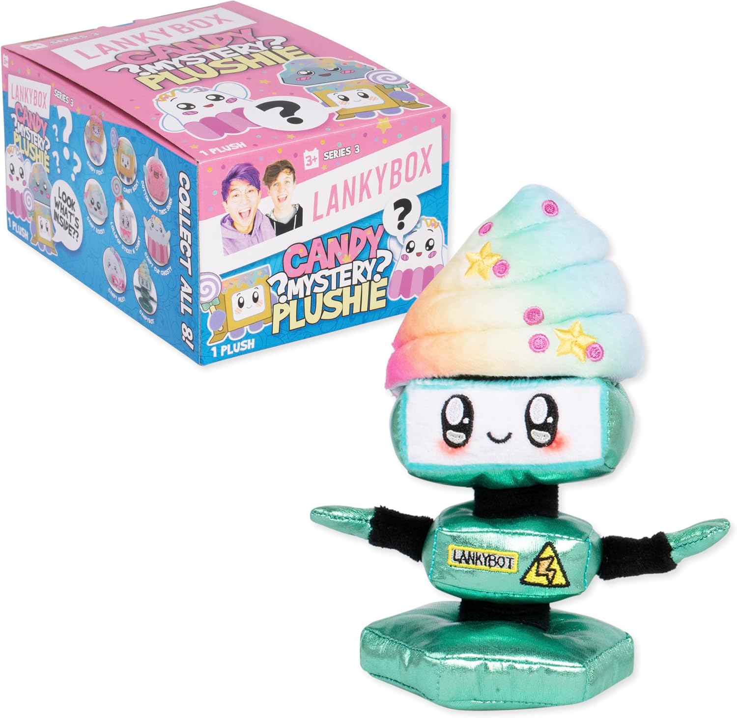 LankyBox Mystery Plush, Candy Collection, Collectible Blind Box Mini Plush, Officially Licensed Merch, One Supplied Styles May Vary