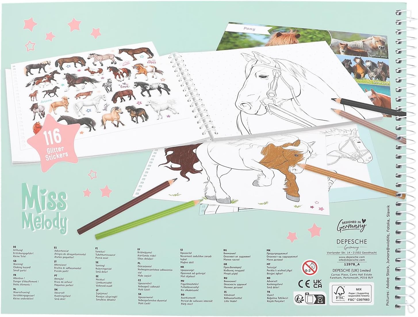 Miss Melody - Horse Colouring Book (412978)