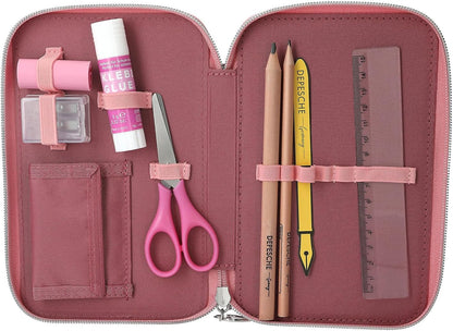 Miss Melody - Triple Pencil Case Led - Rust-Colored