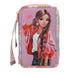 Topmodel - Topmodel Triple Pencil Case With Pendant Girl Power - Purple