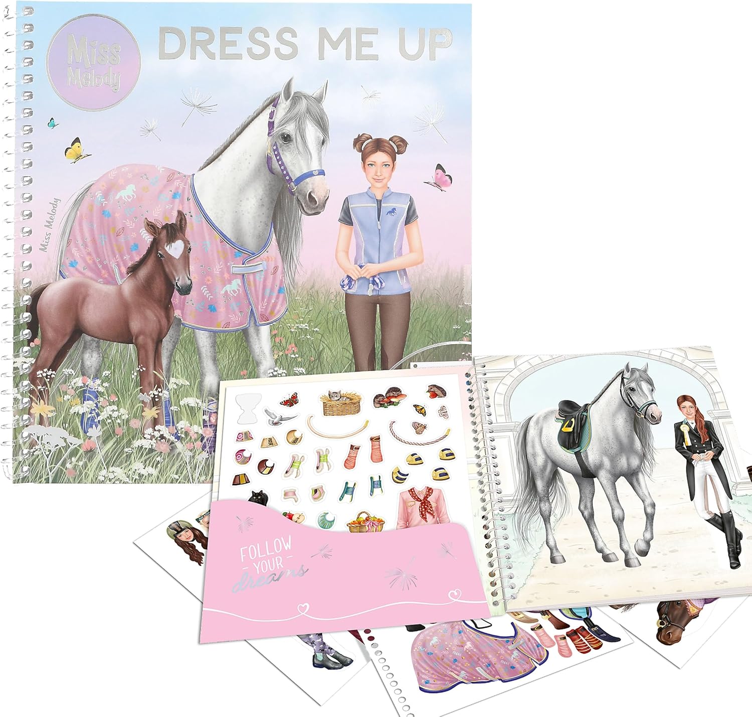 Depesche 13743 Miss Melody Horse and Rider Dress Me Up Stickerbook