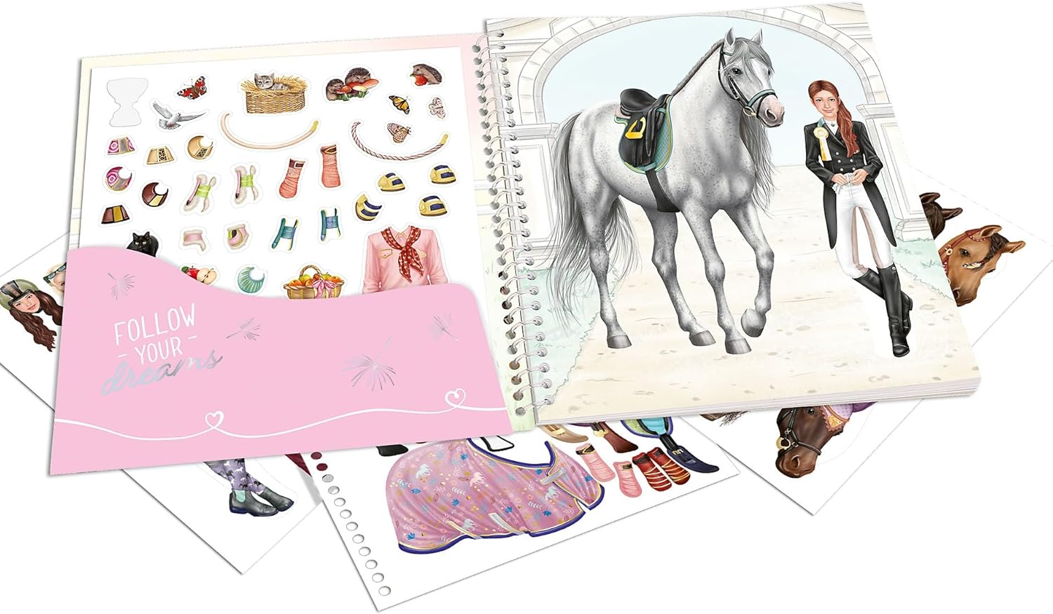 Depesche 13743 Miss Melody Horse and Rider Dress Me Up Stickerbook