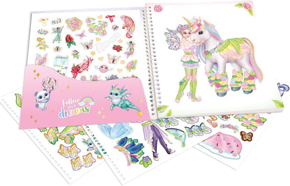 Ylvi 413749 24 Page Dress Me Up Sticker Book with 11 Sticker Sheets