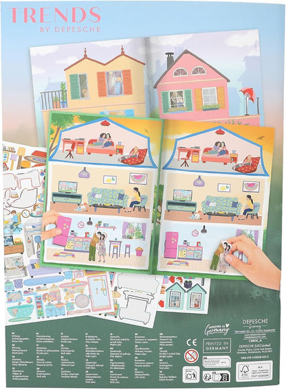 Depesche 13806 Create Your Sweet Home Sticker Book