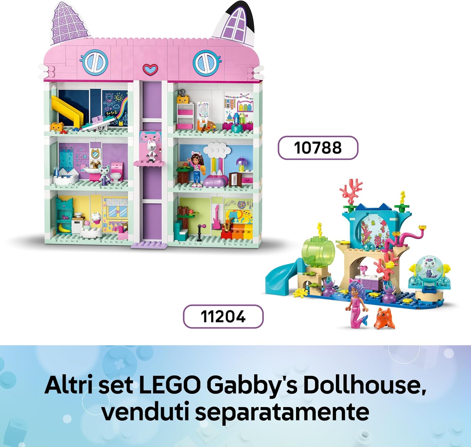 LEGO Gabby's Dollhouse Sweet Treat Mountain & Kitty Garden Toy - incl. a Mini Doll, Pandy Paws & Kitty Fairy Figures plus Food Accessories - Gift for 4+ Year Old Girls & Movie Fans - 11205