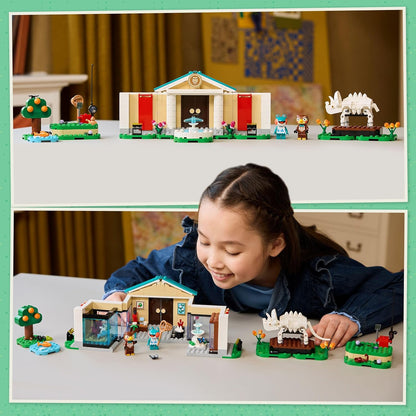 LEGO Animal Crossing Blathers's Museum Collection - Interactive Toy with Blathers & Lily Minifigures, plus Dinosaur Fossils and Accessories - Gaming Gift for 7+ Year Old Girls & Boys - 77056