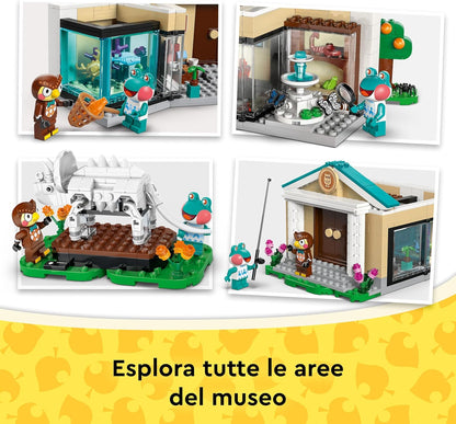LEGO Animal Crossing Blathers's Museum Collection - Interactive Toy with Blathers & Lily Minifigures, plus Dinosaur Fossils and Accessories - Gaming Gift for 7+ Year Old Girls & Boys - 77056