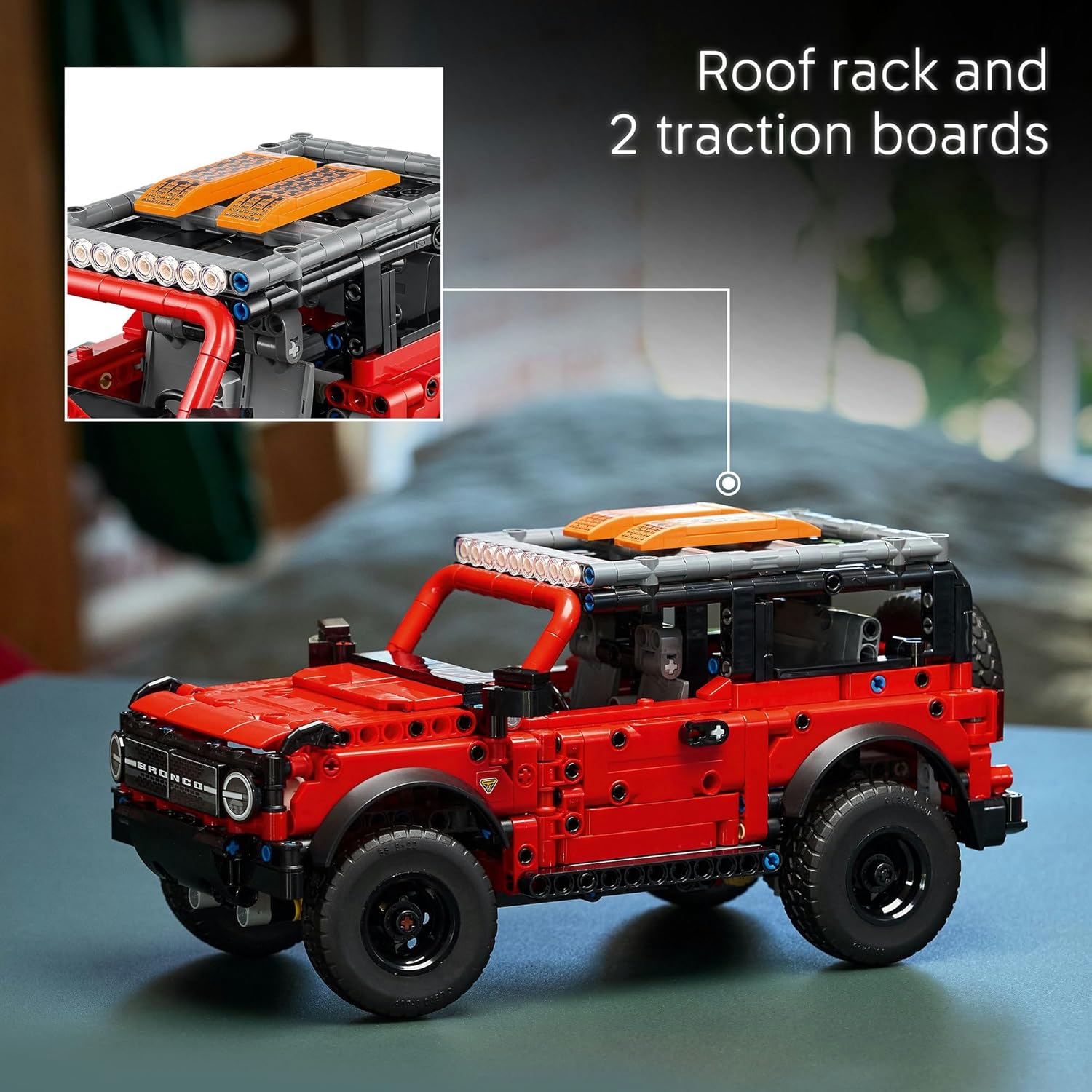 LEGO Technic Ford Bronco SUV Offroad Auto Bouwpakket voor Kinderen – Modelauto Met Openende Deuren, V6-Motor, Ophanging en Besturing – Cadeau Voor Jongens Vanaf 9 Jaar – 42213