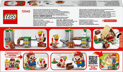 LEGO Super Mario Captain Toad's Camp - Interactive Toy with 3 Figures incl. a Goomba, plus a Tent & Collapsing Bridge - Gamer Gift for 6+ Year Old Boys & Girls - 72040