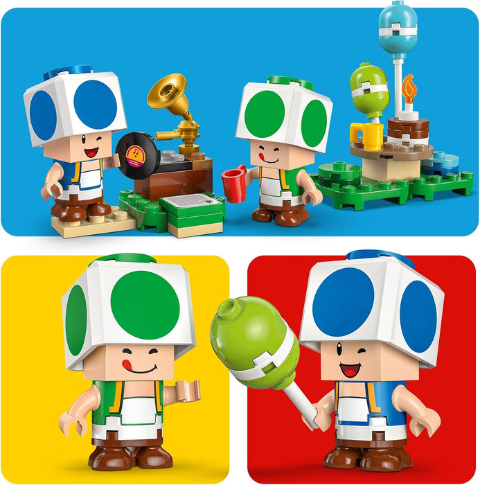 LEGO Super Mario Party at Toad's House Toy - Interactive Set with 2 Figures, a Kitchen, Bedroom & Picnic Table - Gamer Gift for 7+ Year Old Boys & Girls - 72041