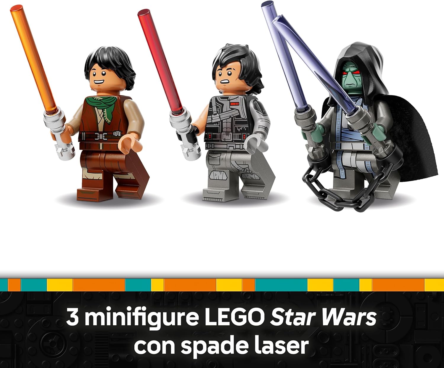 LEGO Star Wars 75414 The Force Burner Snowspeeder - Building Toy incl. 3 Minifigures with Lightsabers, plus a Speeder Bike - Gift for 7+ Year Old Boys & Rebuild the Galaxy Fans