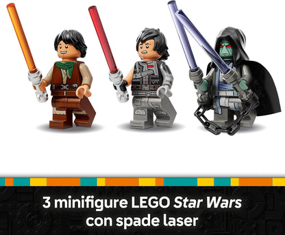 LEGO Star Wars 75414 The Force Burner Snowspeeder - Building Toy incl. 3 Minifigures with Lightsabers, plus a Speeder Bike - Gift for 7+ Year Old Boys & Rebuild the Galaxy Fans