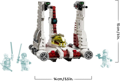 LEGO Star Wars 75432 V-19 Torrent Starfighter Building Toy - 3 Minifigures incl. Obi Wan Kenobi & Asajj Ventress with Lightsabers - Gift for 9+ Year Old Boys & The Clone Wars Fans