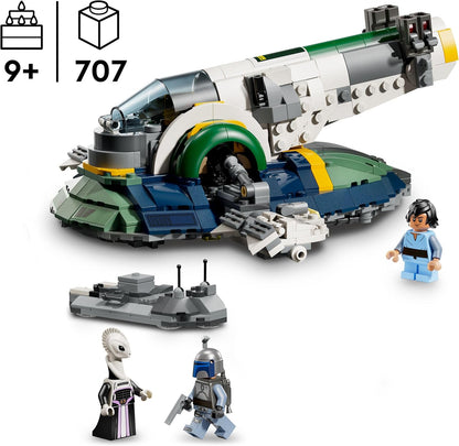 LEGO Star Wars 75433 Jango Fett's Starship - Play & Display Toy with Rotating Wings & 3 Minifigures incl. Boba Fett - Attack of the Clones Gift for 9+ Year Old Boys & Fans