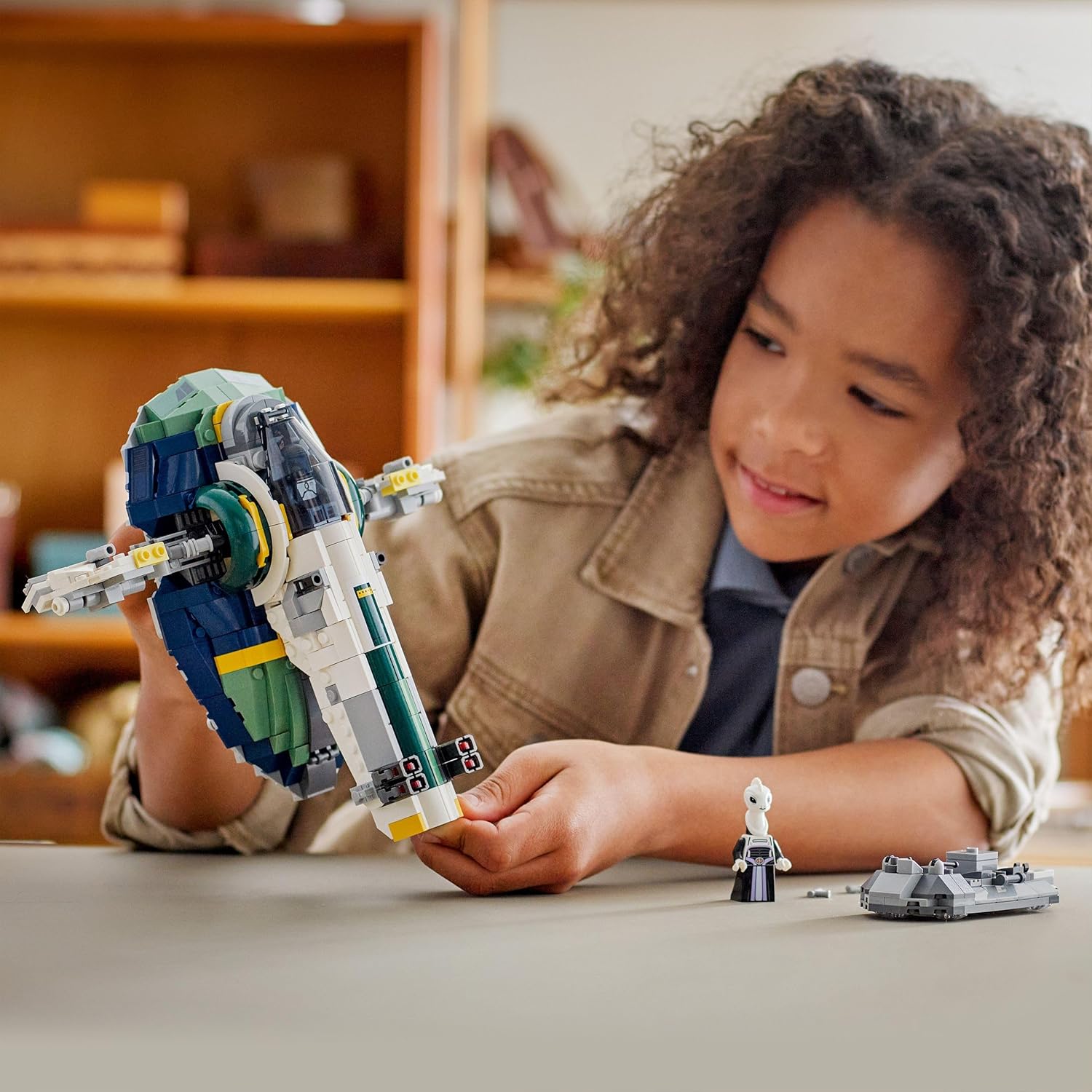 LEGO Star Wars 75433 Jango Fett's Starship - Play & Display Toy with Rotating Wings & 3 Minifigures incl. Boba Fett - Attack of the Clones Gift for 9+ Year Old Boys & Fans