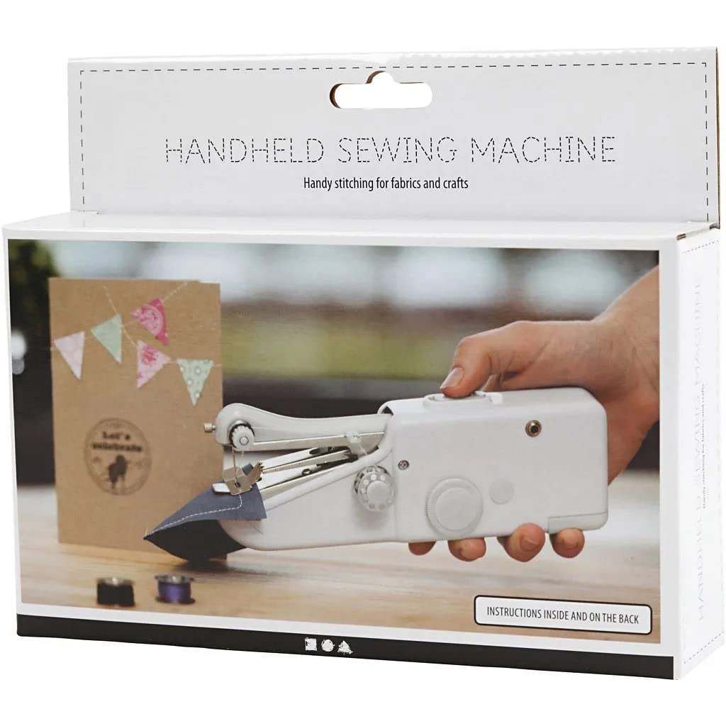 Creativ e 46143 Handheld Naaimachine, 20,5 cm Lengte, 3,5 cm Breedte, Wit, 6,7 cm Hoogte