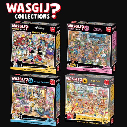 Wasgij Original, Mickey's Party - Disney Themed 1000 Piece Jigsaw Puzzles for Adults - Colourful, Fun, Challenging & Brainteasing 1000 Pc Adults Jigsaw Puzzle - 100% Recycled Cardboard - Jumbo