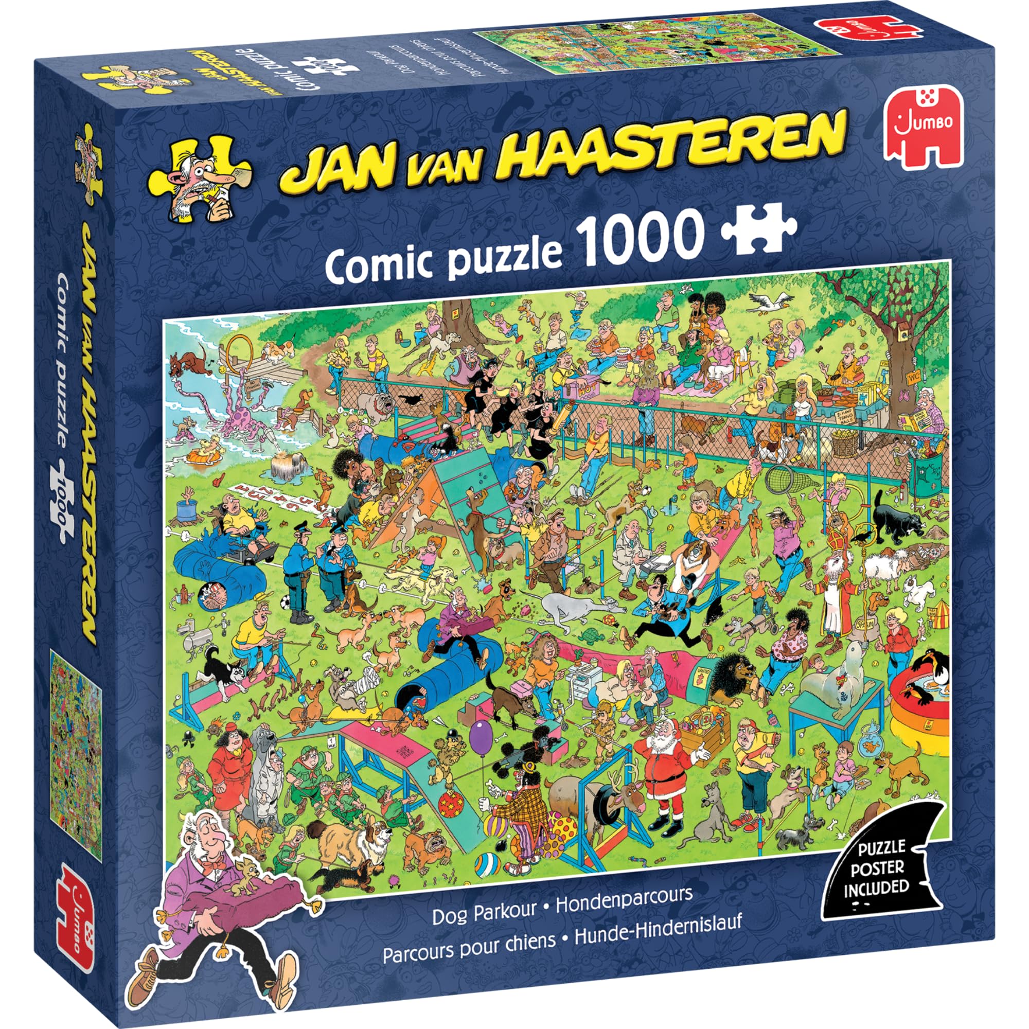 Jan van Haasteren - Hondenparcours (1000 stukjes