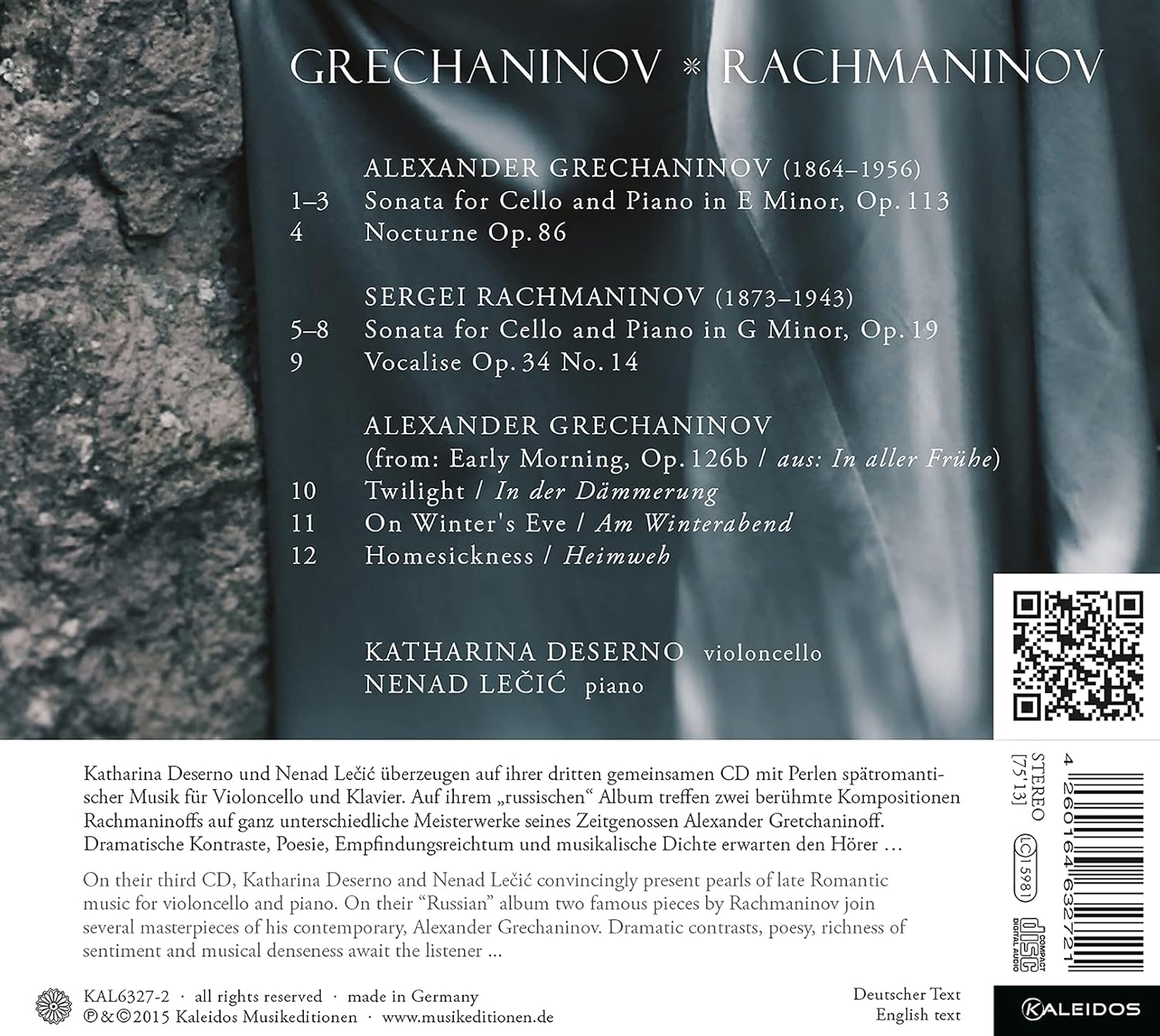Russian Works for Cello and Piano