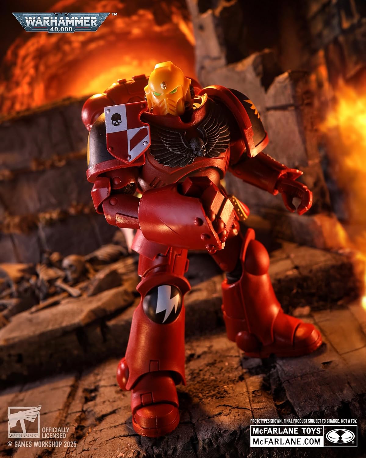 McFarlane Toys - Warhammer 40.000 Assault Intercessor Sergeant (Blood Angel) 7 inch figuur