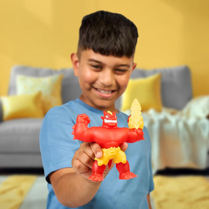 Heroes of Goo Jit Zu Meteor Madness, Stretchy Blazagon Action Figure, With Unique Scrunchy Goo Filling & Battle Gauntlet