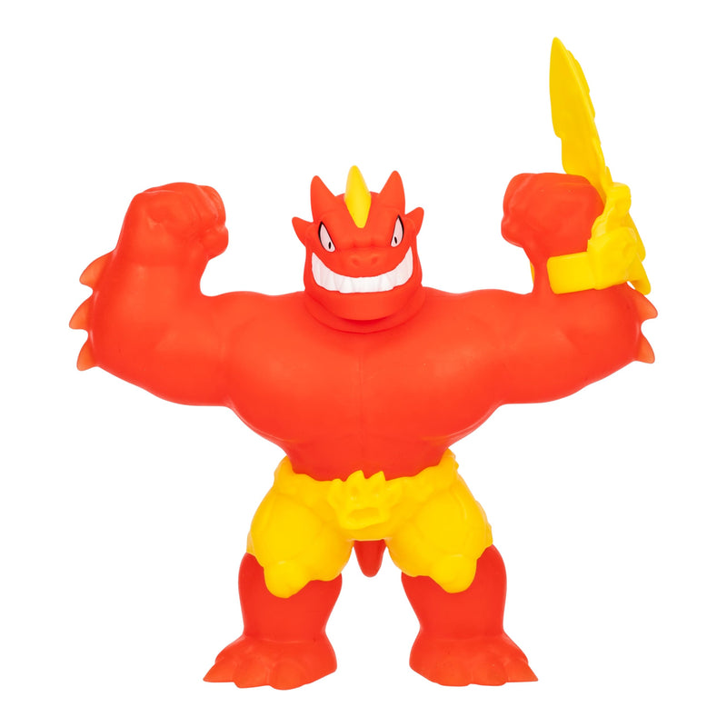 Heroes of Goo Jit Zu Meteor Madness, Stretchy Blazagon Action Figure, With Unique Scrunchy Goo Filling & Battle Gauntlet
