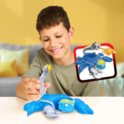 Little Live Pets Hydro-Sting Combat Scorpion with 2 Attack Modes: Crushing Clamp and Hydro Blast Explosive Dart Tail, Stretches up to 3 Times Its Size, Standing Mode and Mount Mode