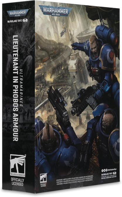 McFarlane Warhammer 40,000 Lieutenant in Phobos Armour (Ultramarines) 7in Figure Toys