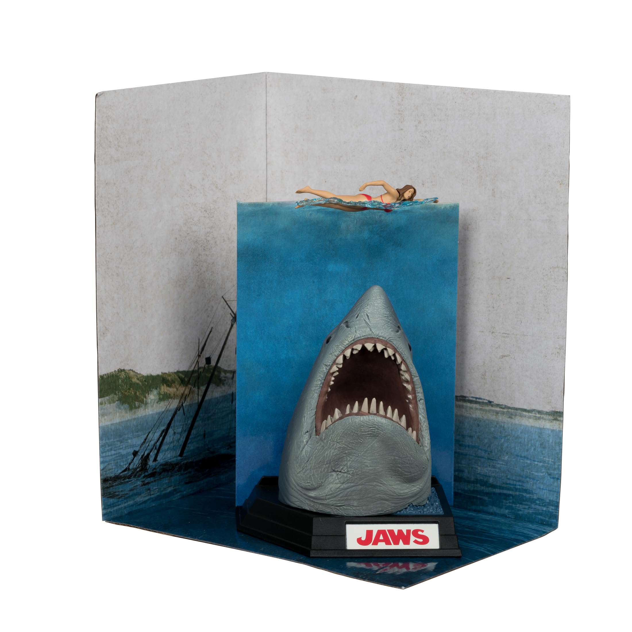 Jaws Movie Maniacs Pvc Statue Jaws (50Th Anniversary) 16 Cm