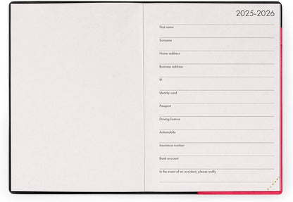 Legami - Cherry Bomb 2026 Small Weekly Planner, 12 Months, Elastic Closure, Diary from January 2026 to December 2026, in FSC Certified Paper, 9.5 x 13.5 cm