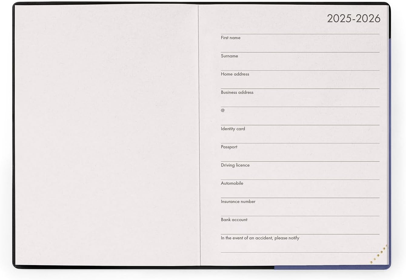 Legami - Small Weekly Diary 2026, Future Dusk, 12 Months, Elastic Closure, Diary from January 2026 to December 2026, in FSC Certified Paper, 9.5 x 13.5 cm