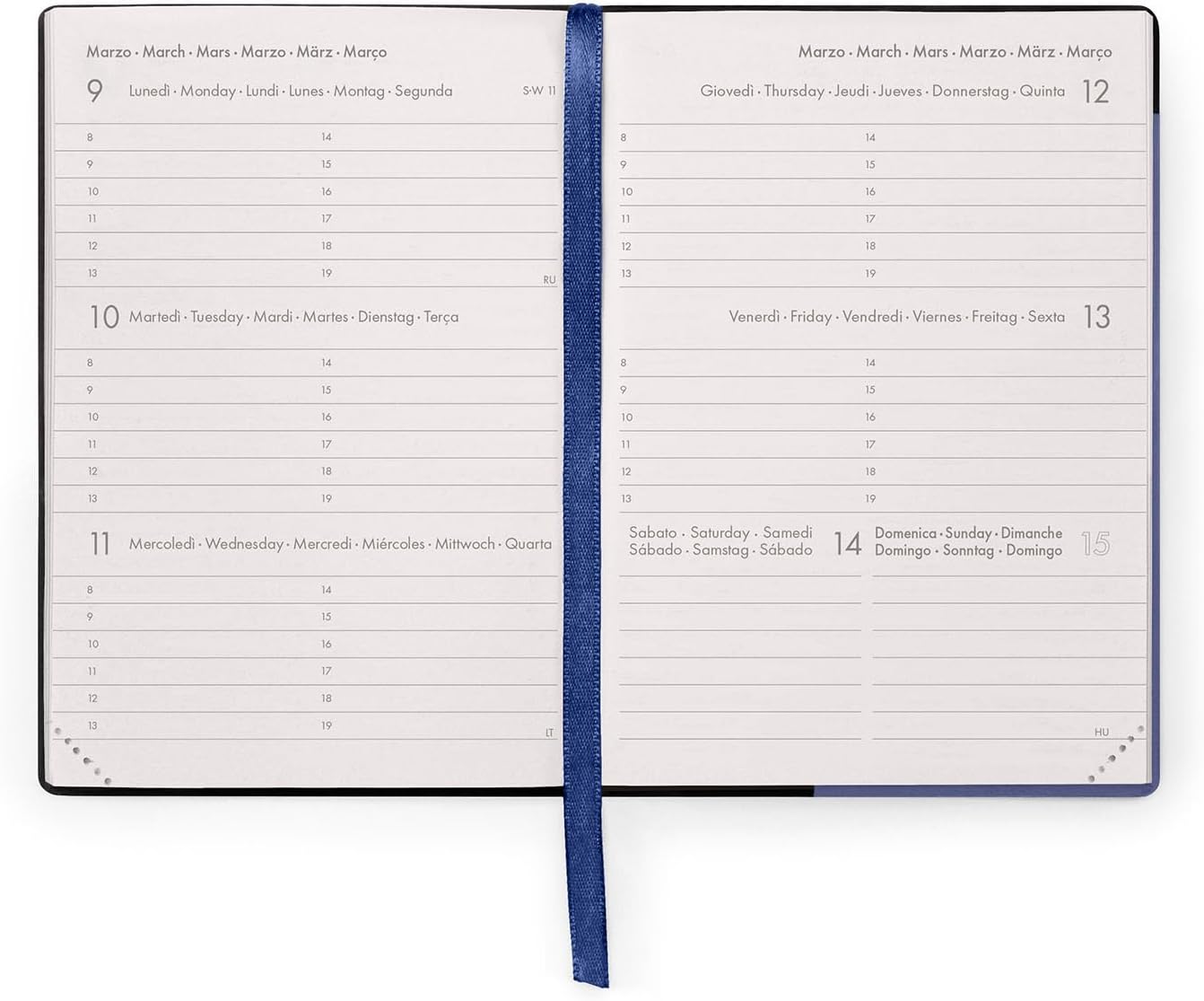 Legami - Small Weekly Diary 2026, Future Dusk, 12 Months, Elastic Closure, Diary from January 2026 to December 2026, in FSC Certified Paper, 9.5 x 13.5 cm