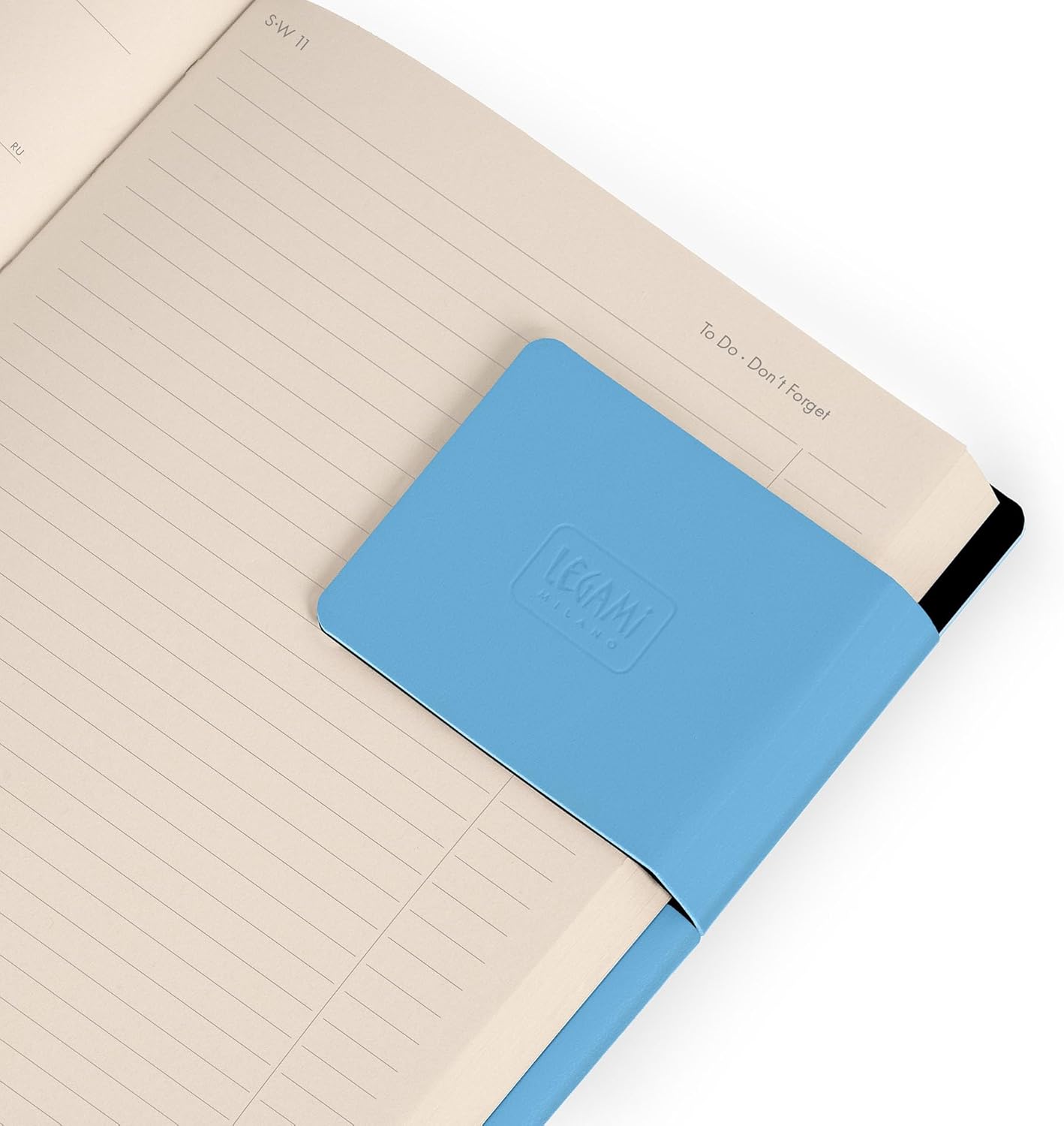 Legami - Medium 2026 Daily Diary, Retro Blue, 12 Months, Elastic Closure, Diary from January 2026 to December 2026, in FSC Certified Paper, 12 x 18 cm