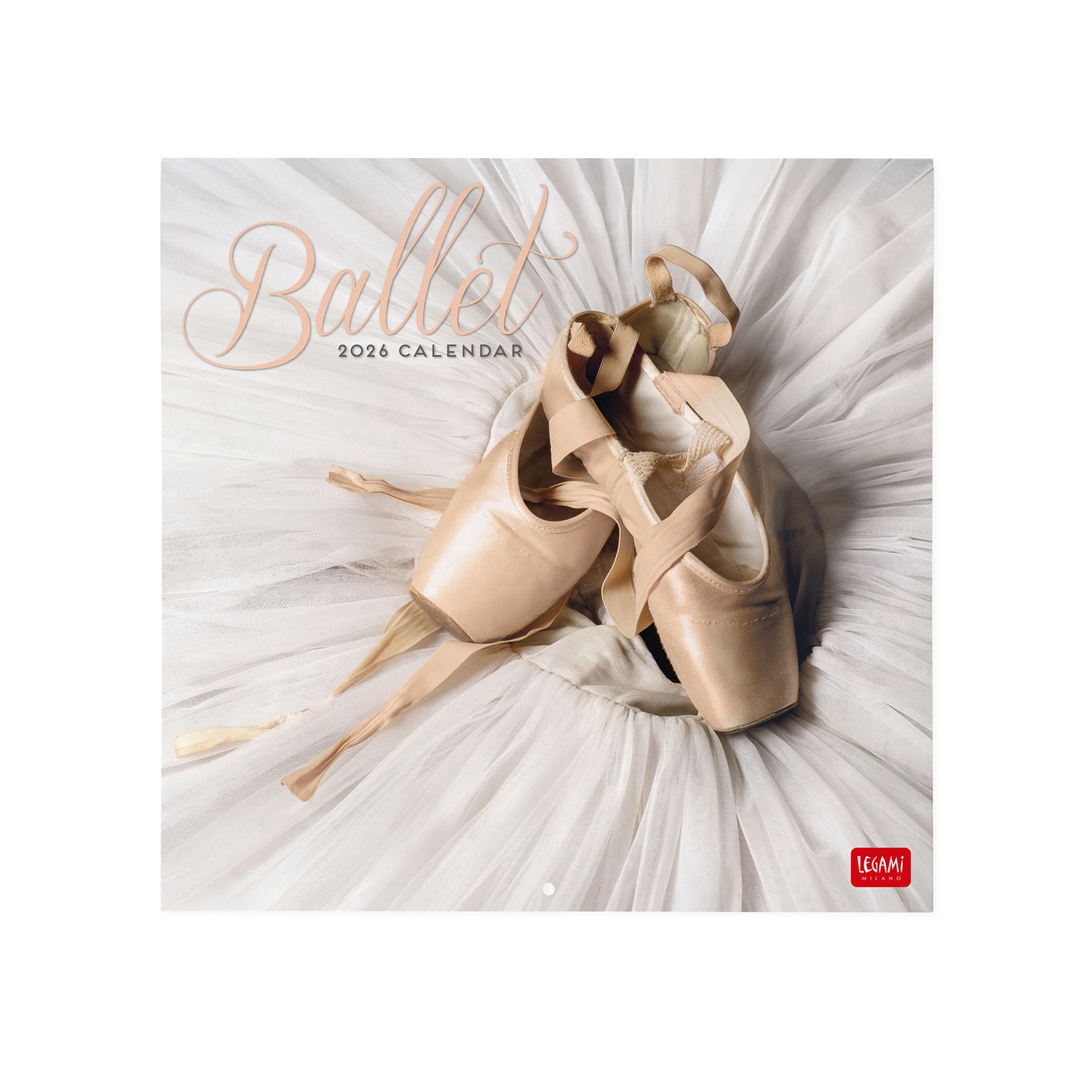 Legami - 2026 Wall Calendar, Ballet Large Wall Calendar, 12 Months and Year Planner, in 6 Languages, Space for Notes, Zodiac Signs, International Holidays, 30 x 29 cm