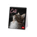 Legami - Desk Calendar 2026, Cats Desk Calendar, 12 Months and Yearly Planner, in 6 Languages, Zodiac Signs, International Holidays, 12 x 14.5 cm
