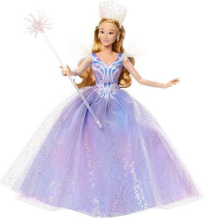 Mattel Wicked: Teil 2 von Universal Pictures Glinda Deluxe-Modepuppe mit abnehmbarem Outfit und 3 Accessoires, vom Film inspiriert, JFM13