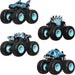 Hot Wheels Monster Truck X-Ray Vehicle 4-Pack
