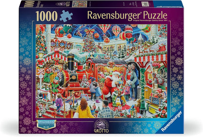 Ravensburger Christmas No29: Santa's Steam Train Grotto 1000 piece Jigsaw Puzzle for Adults and Kids Age 12 and Up