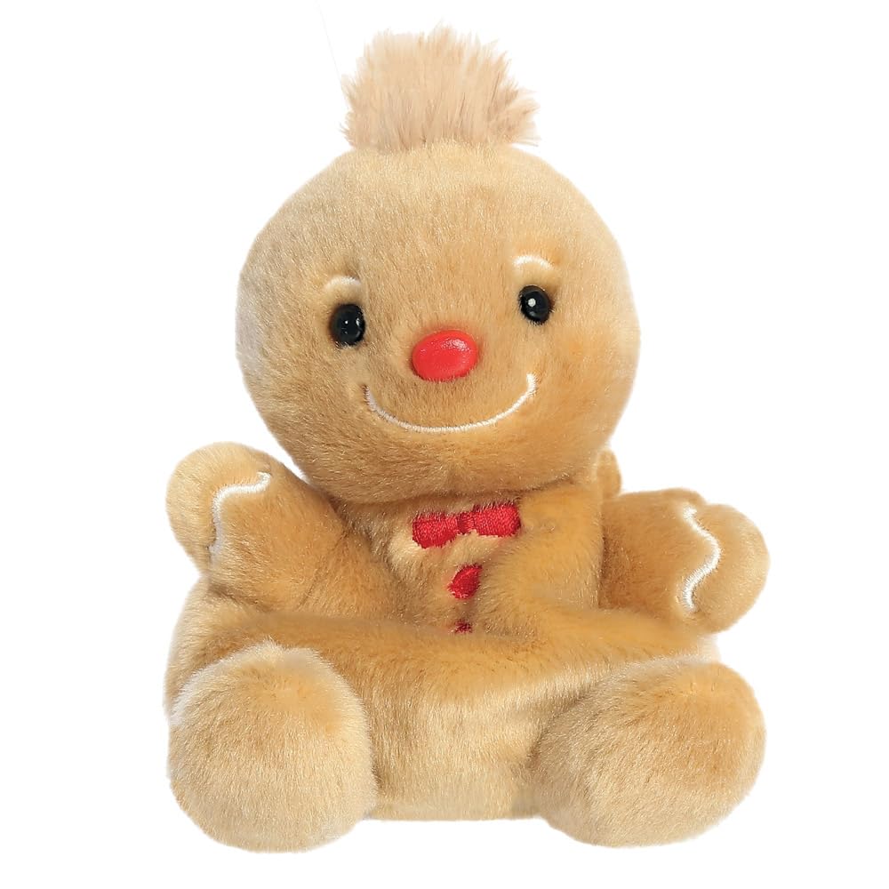 Aurora, 99408, Palm Pals Gino Gingerbread Man 5In, Soft Toy, Brown