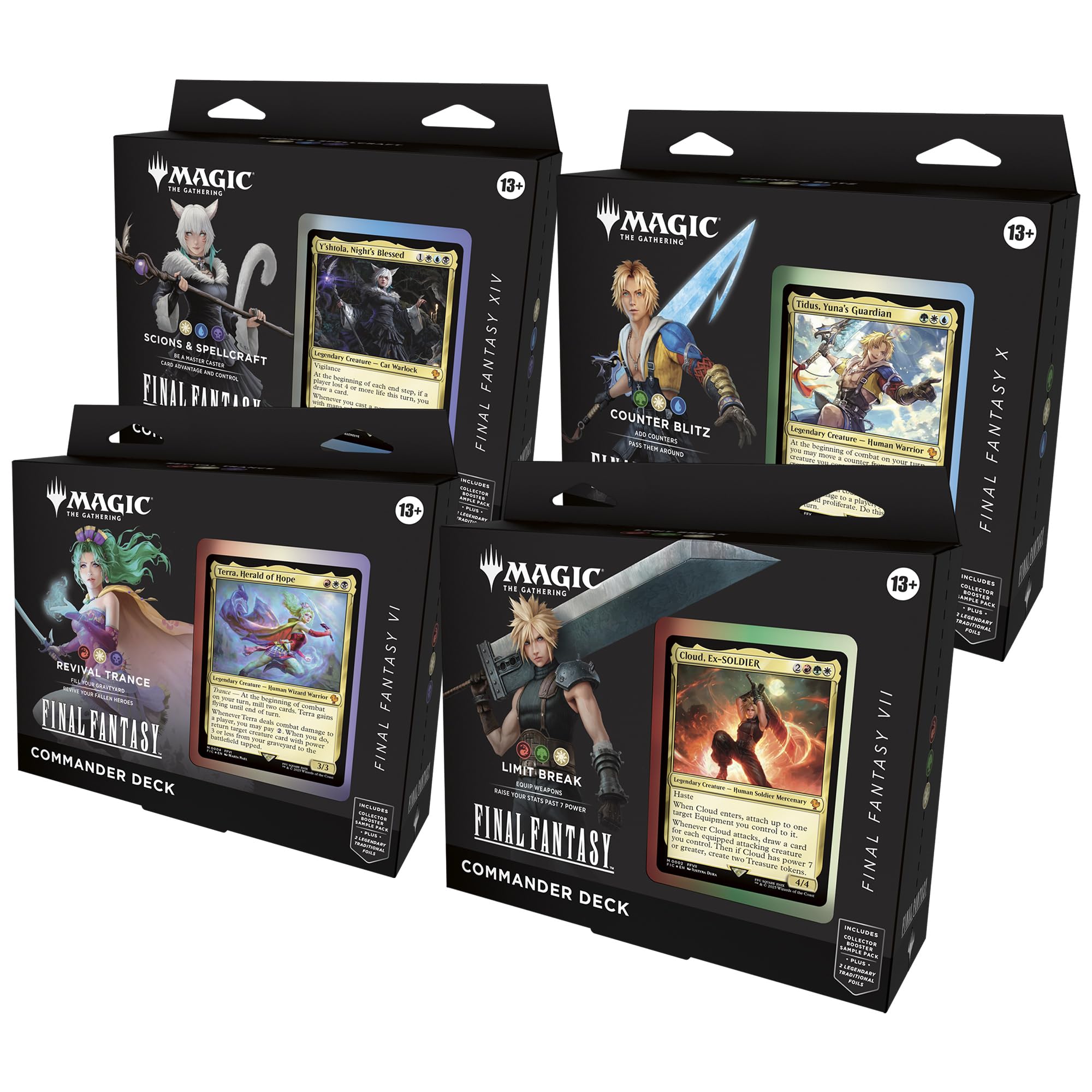 Magic: The Gathering Tcg: Final Fantasy - Commander Deck (Set Of 4) (Tcg)