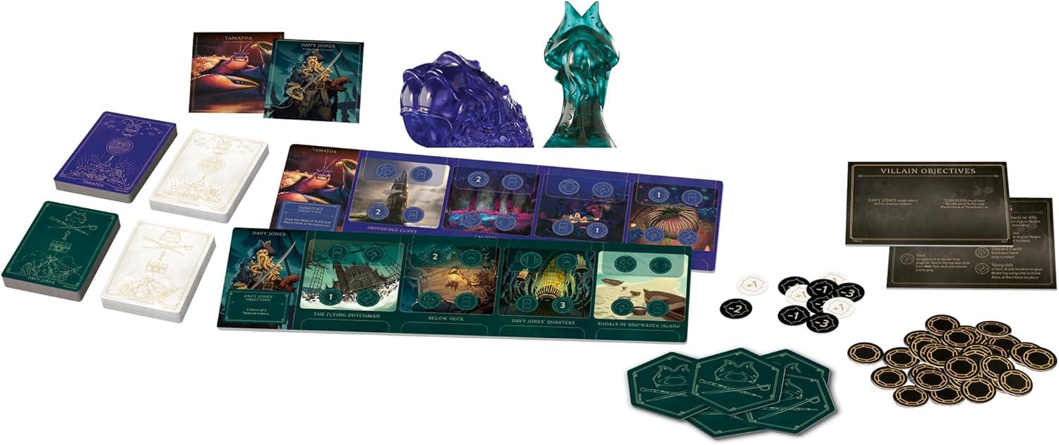 Ravensburger Disney Villainous Game – Treacherous Tides Strategy Family Board Games for Adults & Kids Age 10 Years Up - 2 to 3 Players