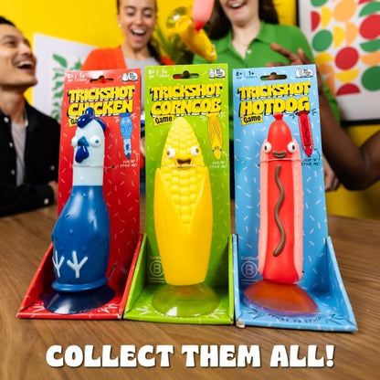Chicken vs Hot Dog Corn Cob Solo: The Ultimate Challenge Party Game for Flipping-Fun Families. Perfect Board Game for Outdoor Play, Garden Parties and Game Nights