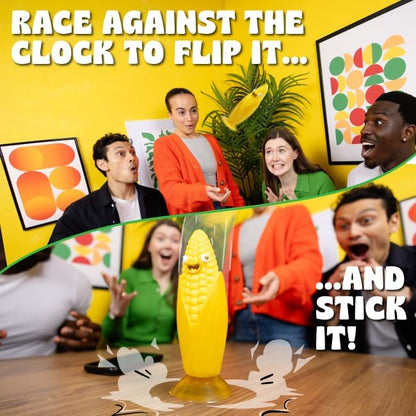 Chicken vs Hot Dog Corn Cob Solo: The Ultimate Challenge Party Game for Flipping-Fun Families. Perfect Board Game for Outdoor Play, Garden Parties and Game Nights